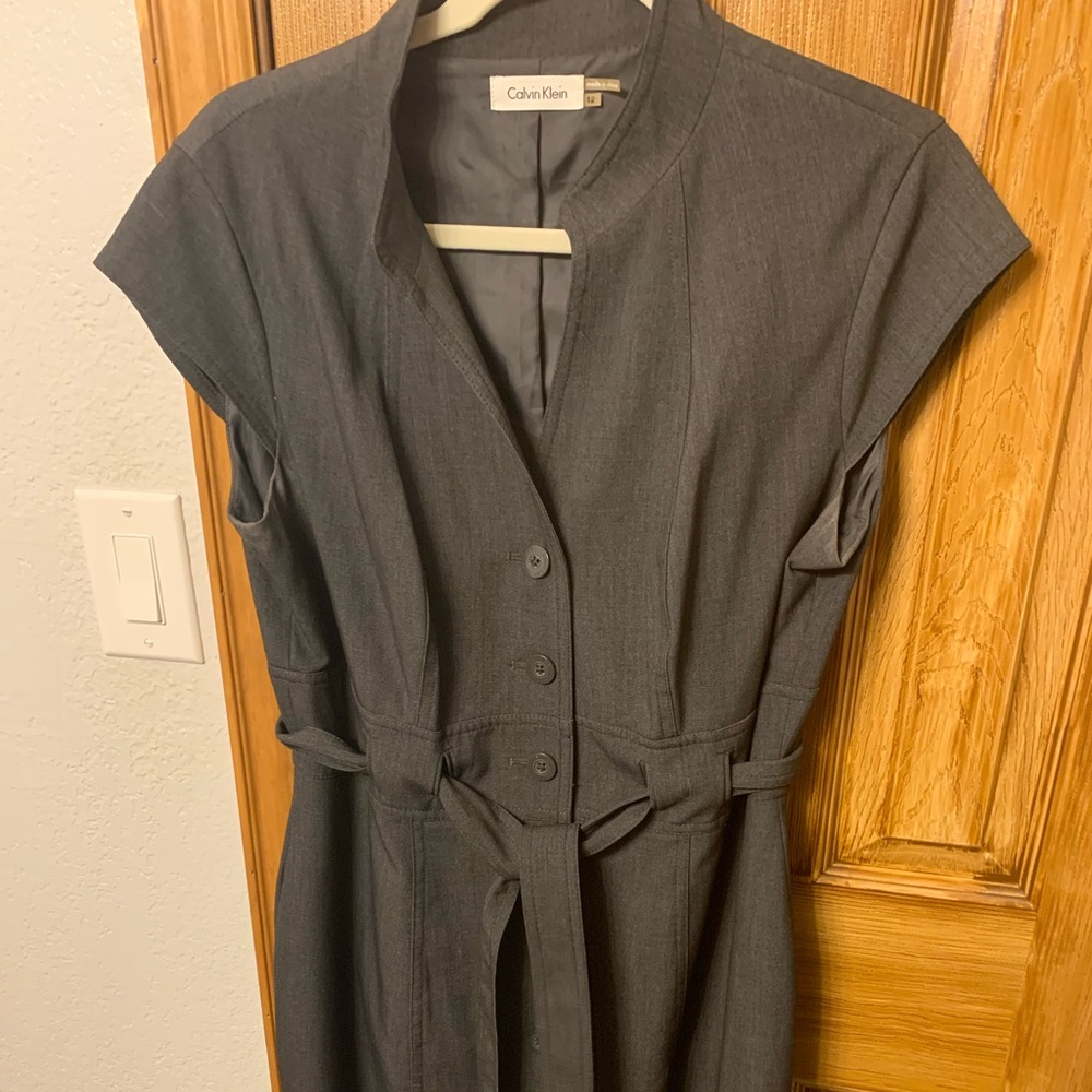 Calvin Klein Tie-Waist Dress